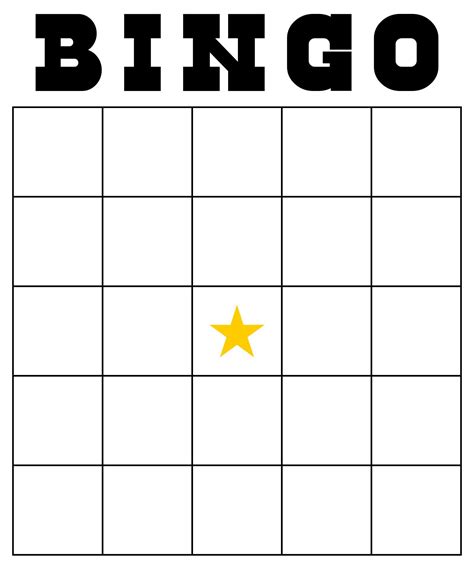 Free bingo card templates to customize and print .